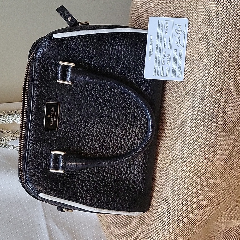 EUC Kate Spade Black & White Satchel